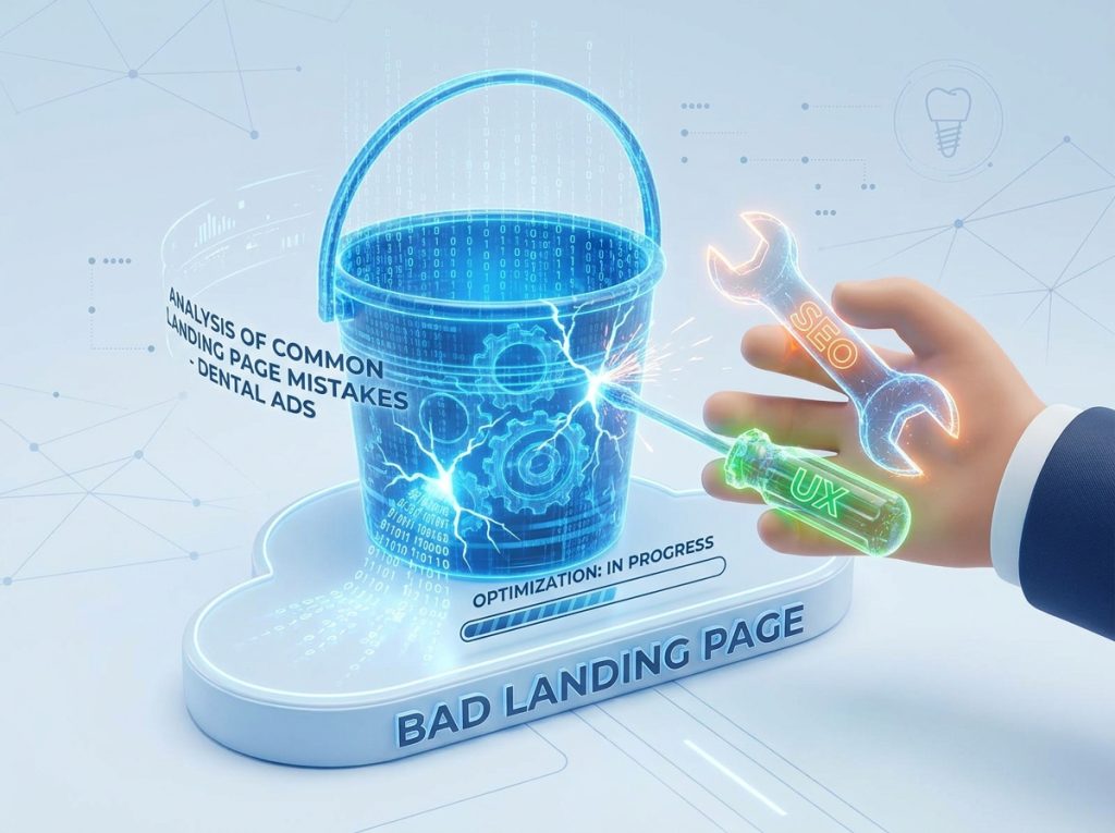 Phan tich sai lam thuong gap khi thiet ke Landing page quang cao nha khoa
